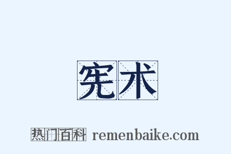宪术是什么意思的图片